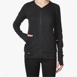 KOI Lite Women's Clarity Zip Front Solid Scrub Jacket LE